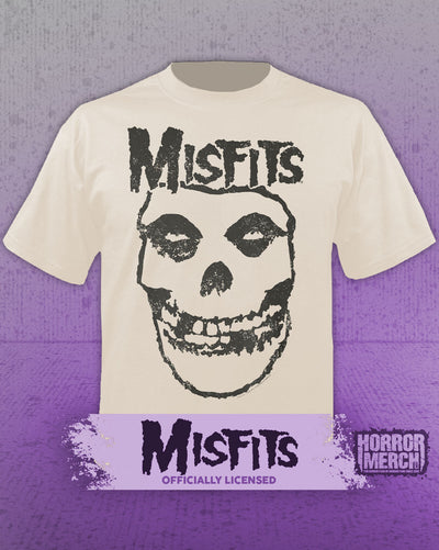 Misfits - Skull Logo Mens Shirt (Tan)