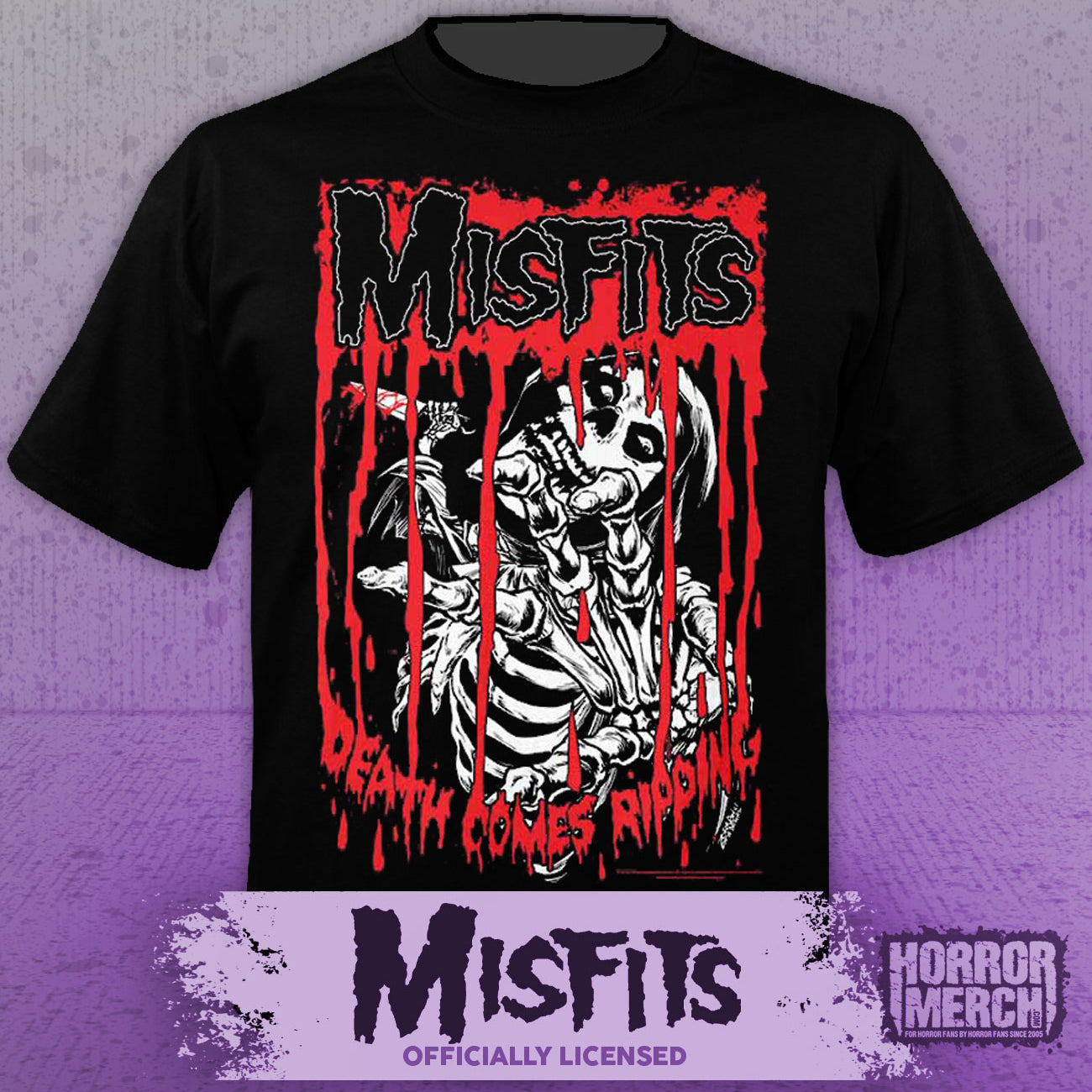 Misfits - Death Comes Ripping Mens Shirt