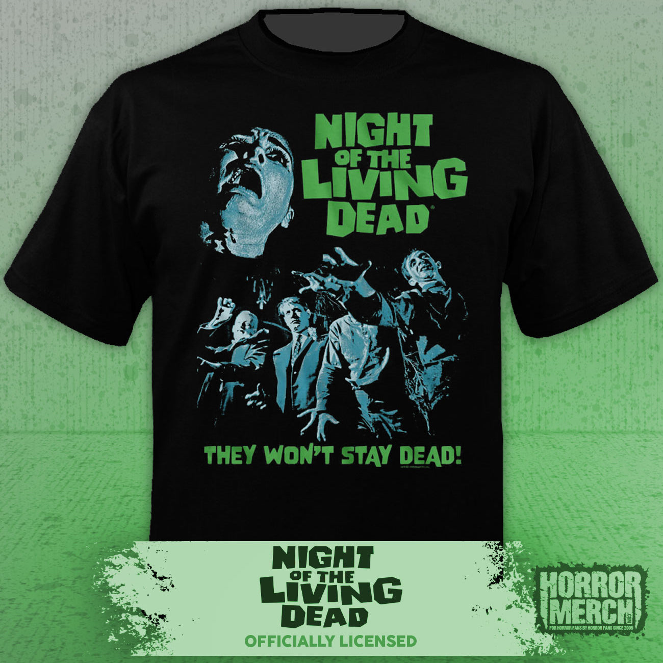 Night Of The Living Dead - They Wont Stay Dead Mens Shirt