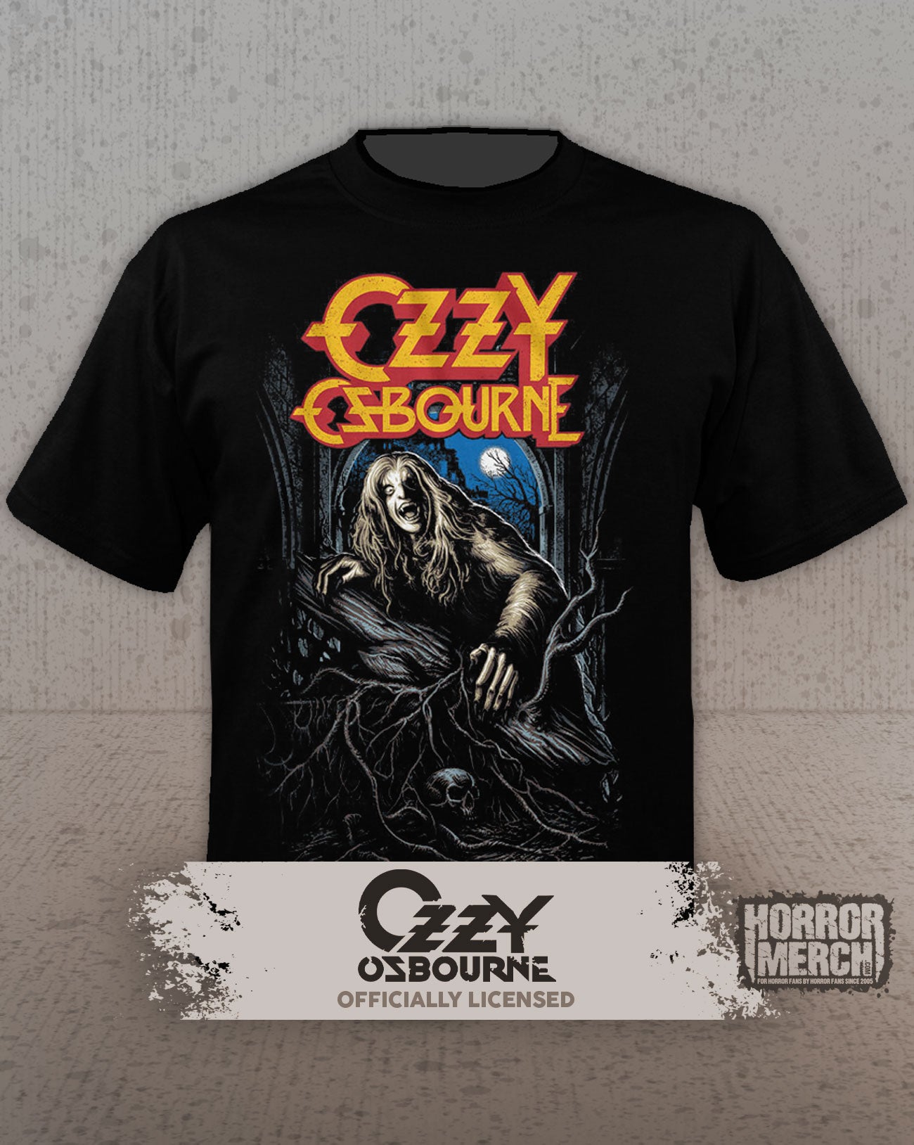 Ozzy Osbourne - Bark At The Moon (Cartoon) Mens Shirt