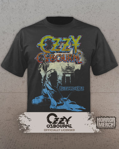 Ozzy Osbourne - Blizzard Of Ozz Mens Shirt (Gray)