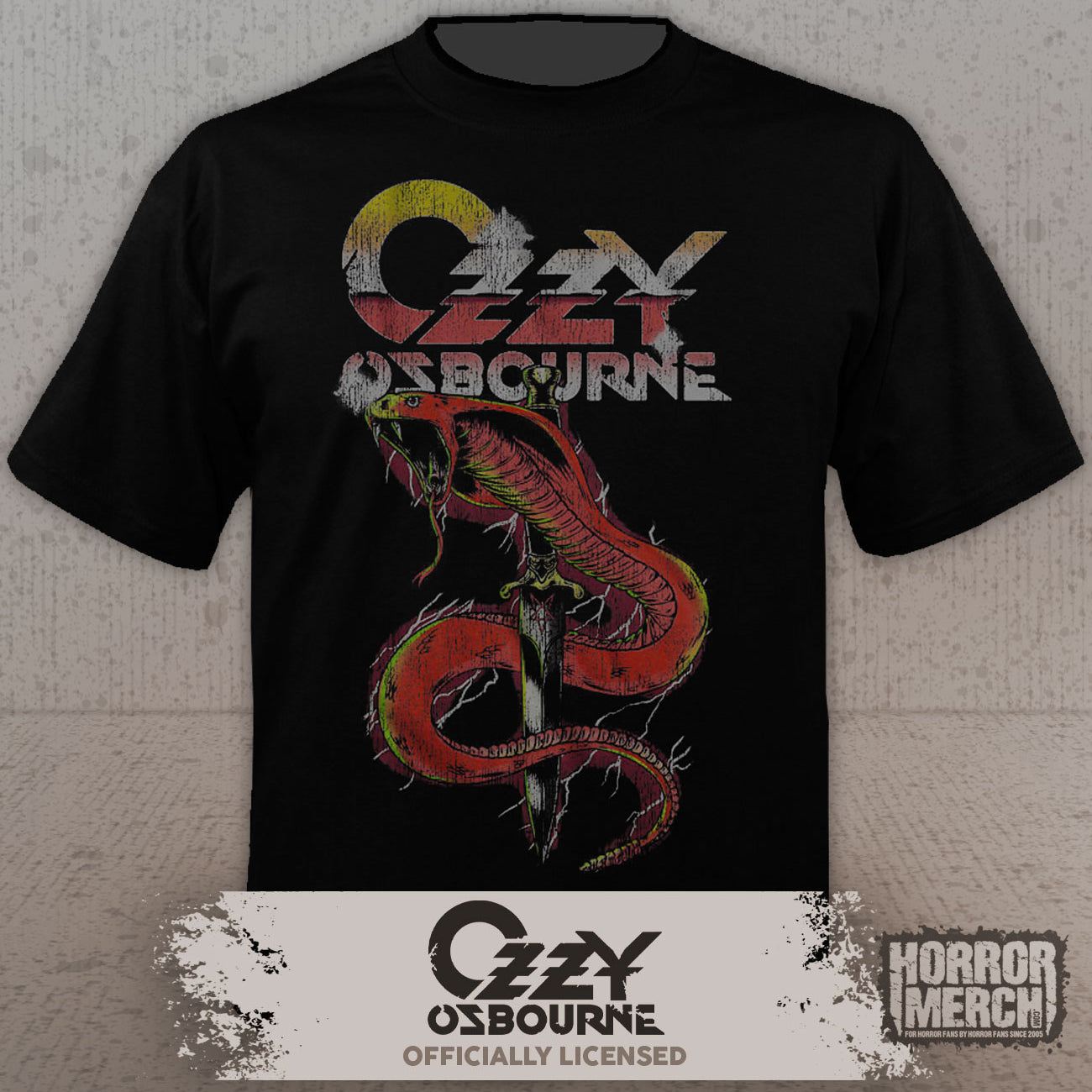 Ozzy Osbourne - Dagger Snake Mens Shirt