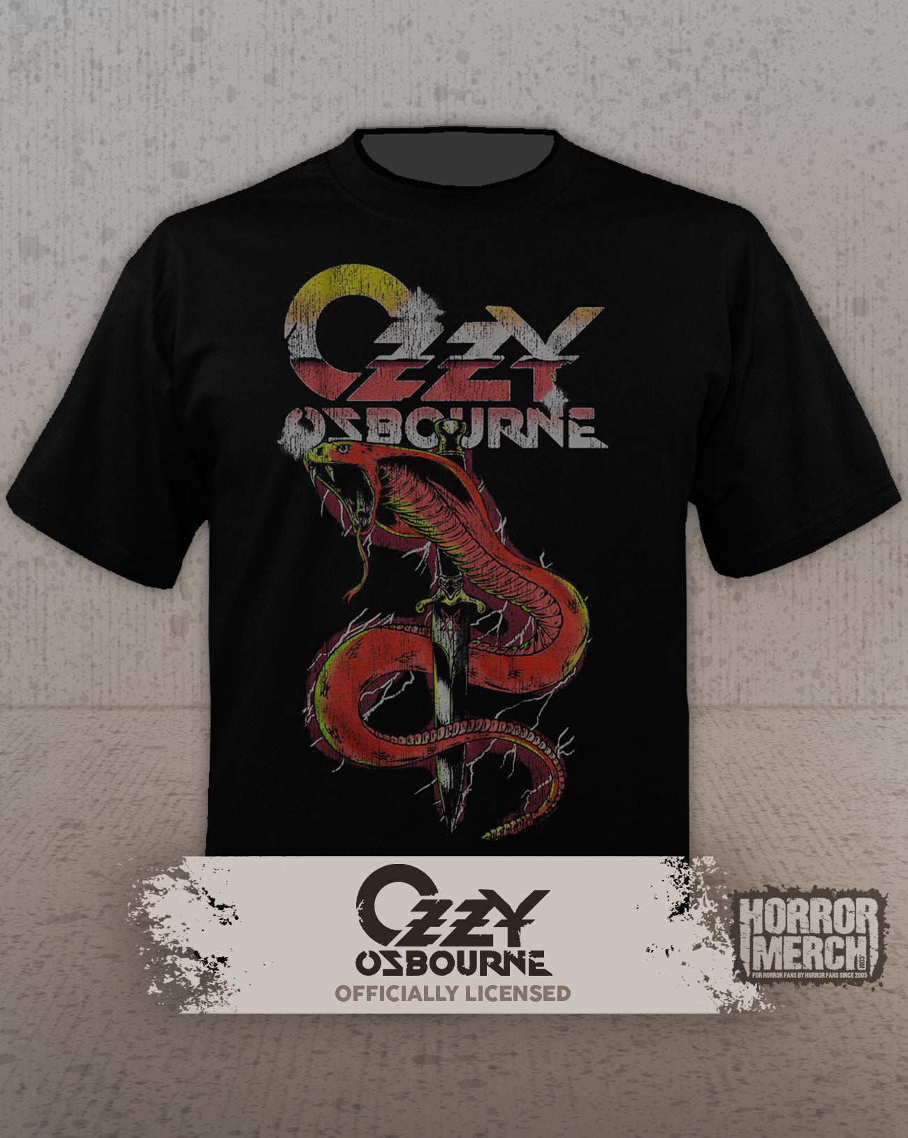 Ozzy Osbourne - Dagger Snake Mens Shirt