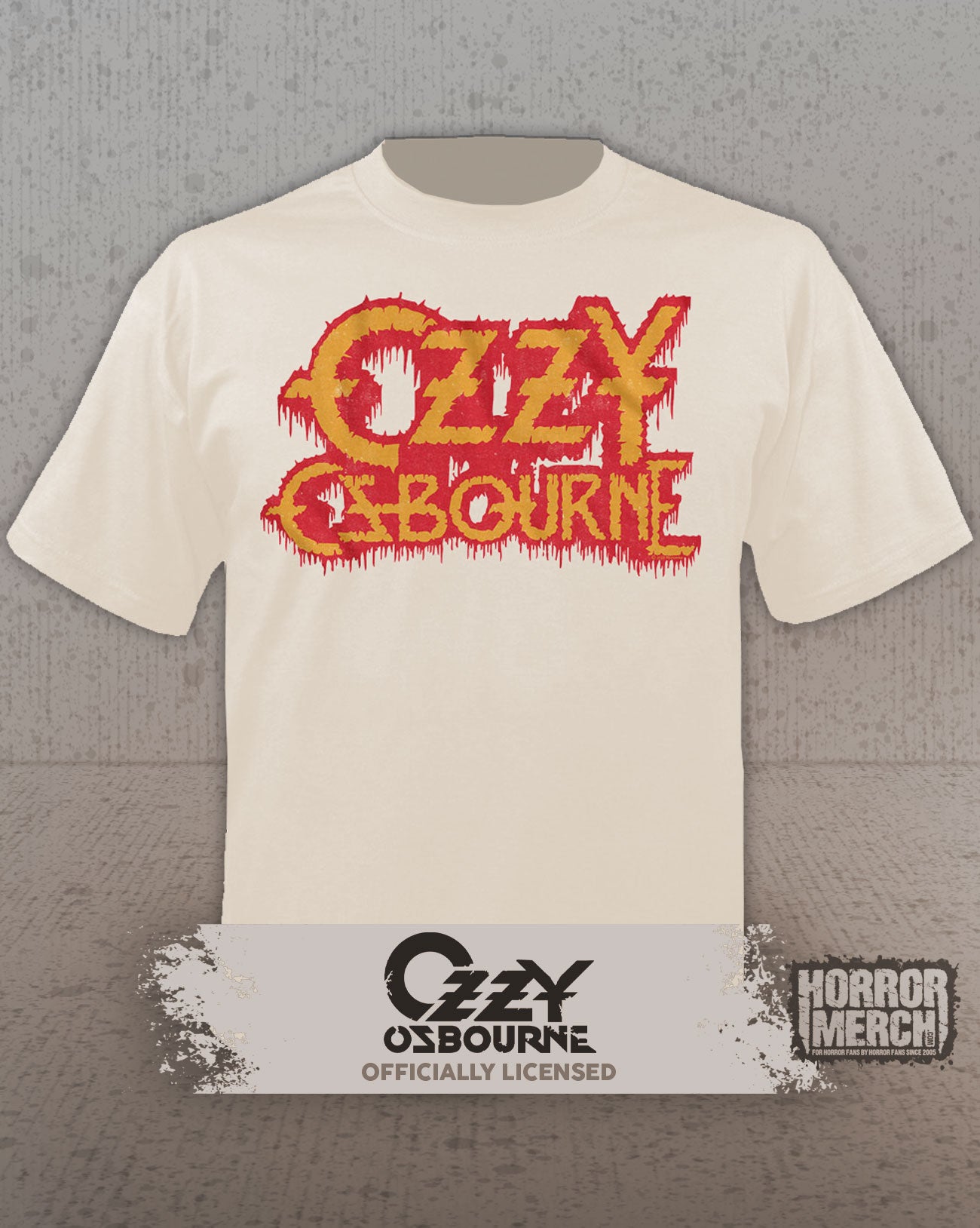 Ozzy Osbourne - Logo Mens Shirt (Tan)