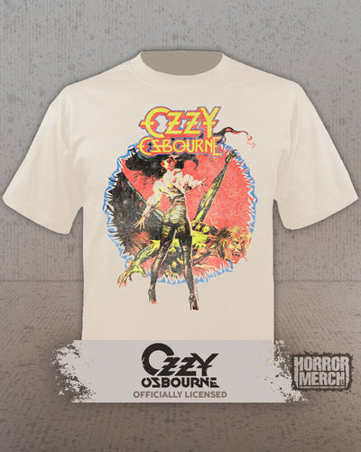 Ozzy Osbourne - Ultimate Sin Mens Shirt (Tan)