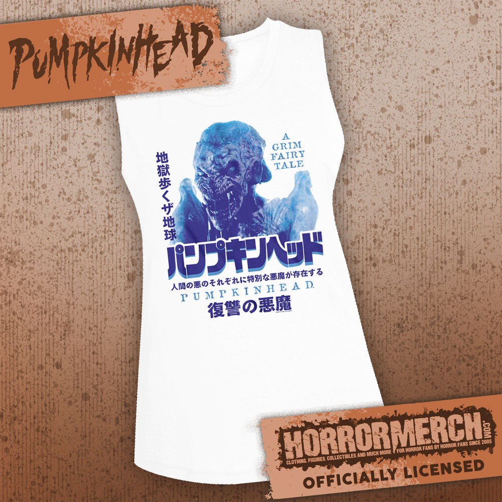 Pumpkinhead - Japanese Poster (White) [Womens High Neck Tanktop]