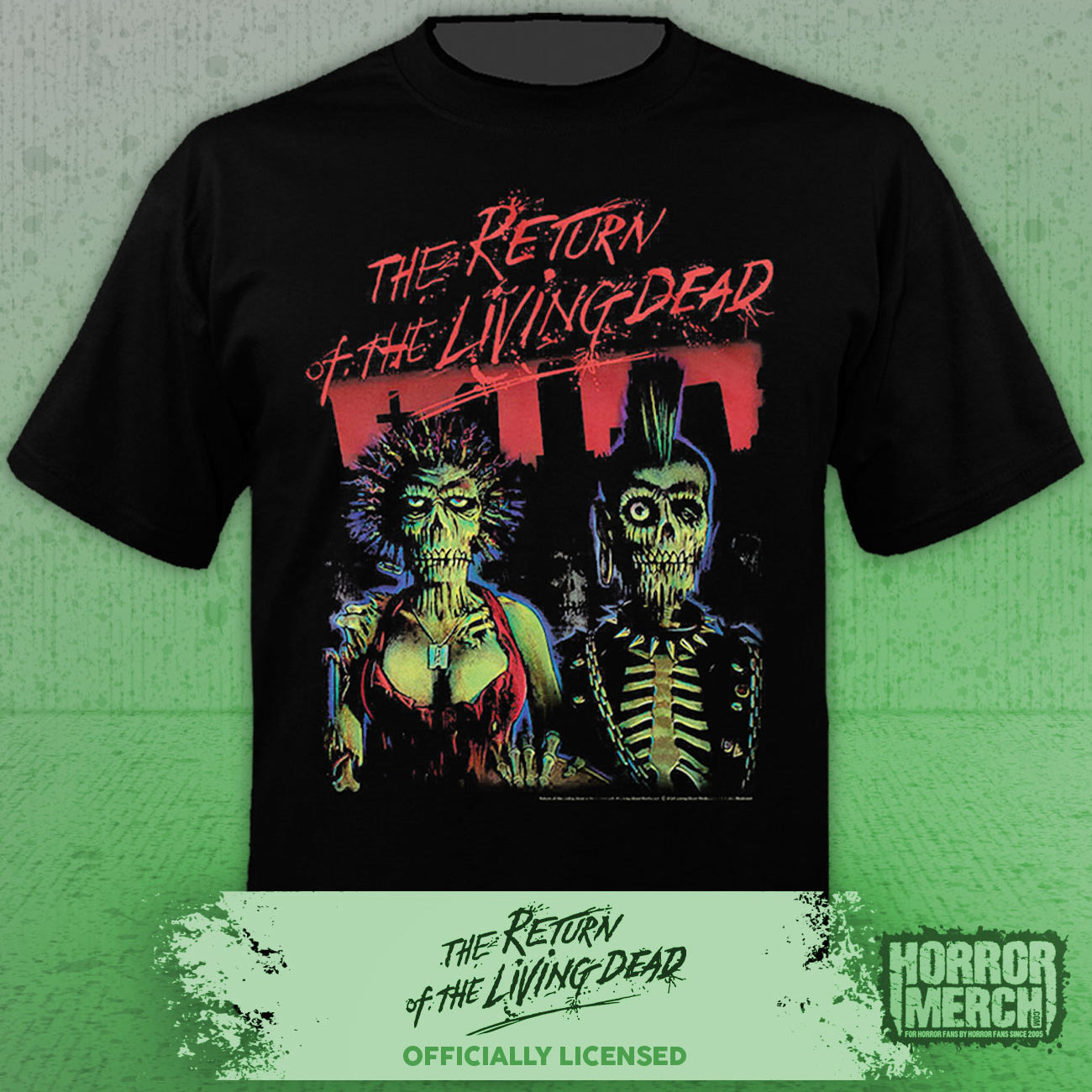Return Of The Living Dead - Cemetery Sunset Mens Shirt