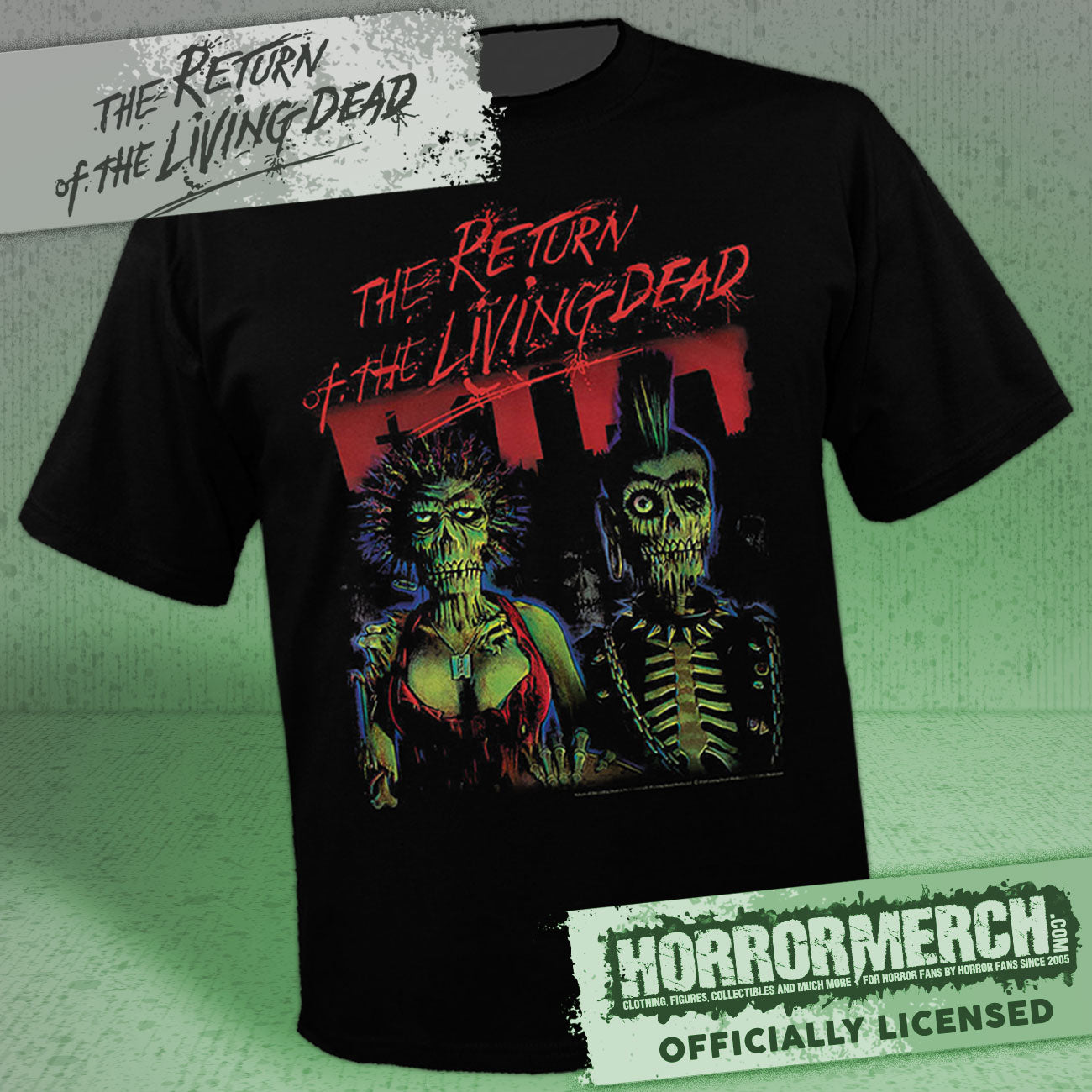Return Of The Living Dead - Cemetery Sunset Mens Shirt