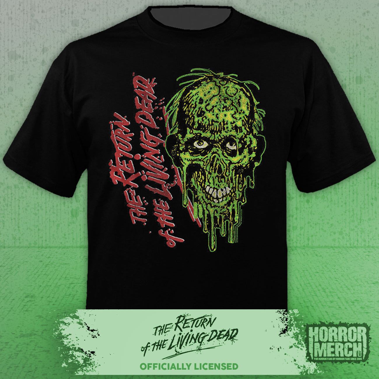 Return Of The Living Dead - Tarman (Sideways Logo) Mens Shirt