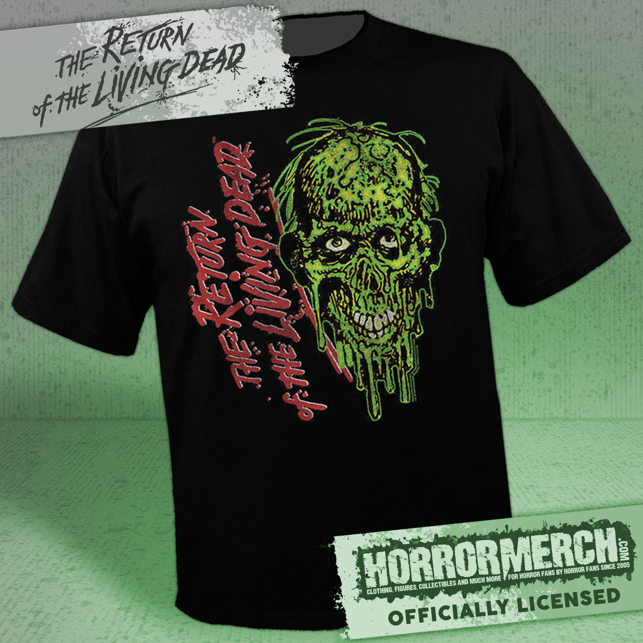 Return Of The Living Dead - Tarman (Sideways Logo) Mens Shirt