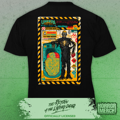 Return Of The Living Dead - Saftey Poster (Front And Back Print) Mens Shirt