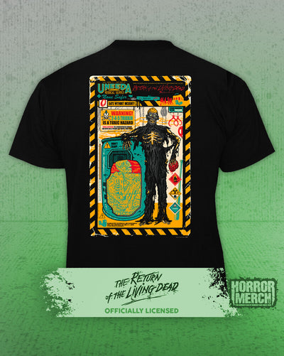 Return Of The Living Dead - Saftey Poster (Front And Back Print) Mens Shirt