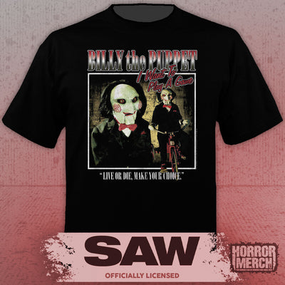 Saw - Live Or Die (Billy) Mens Shirt