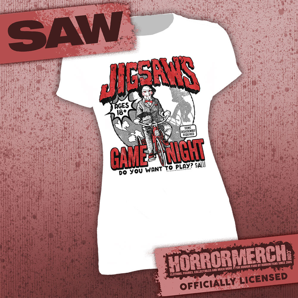 Saw - Game Night (White) [Womens Shirt]