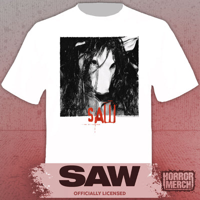 Saw - Pig Close-Up Mens Shirt (White)