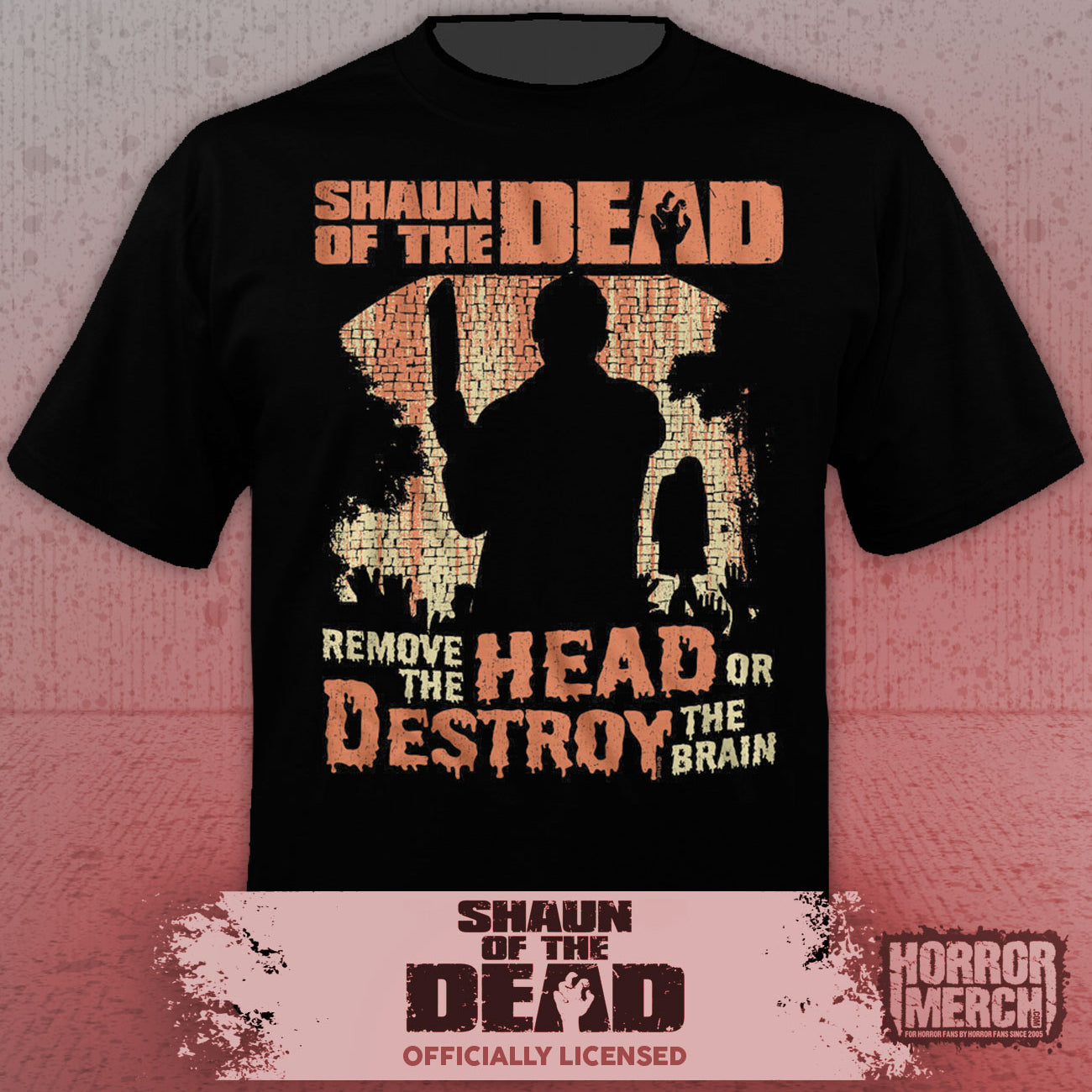 Shaun Of The Dead - Outline Mens Shirt
