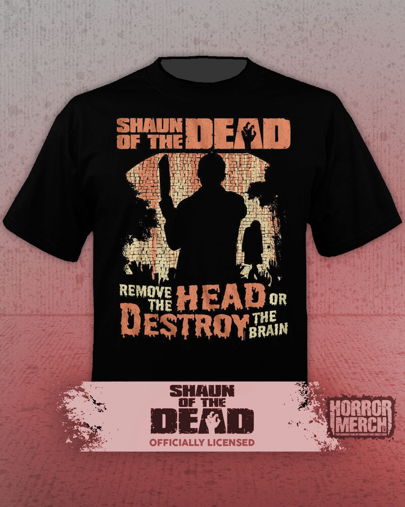 Shaun Of The Dead - Outline Mens Shirt