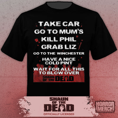 Shaun Of The Dead - The Plan Mens Shirt