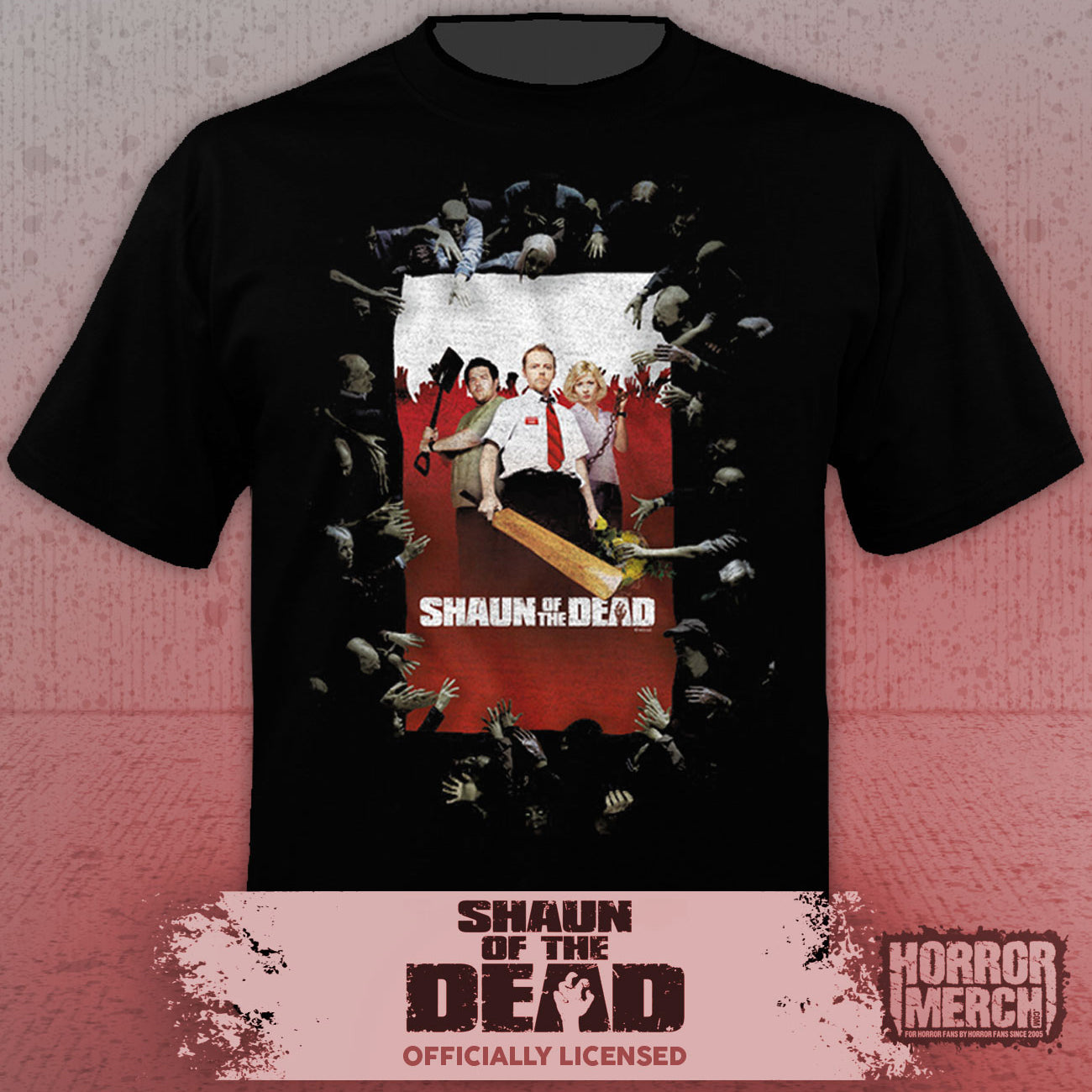 Shaun Of The Dead - Poster Mens Shirt