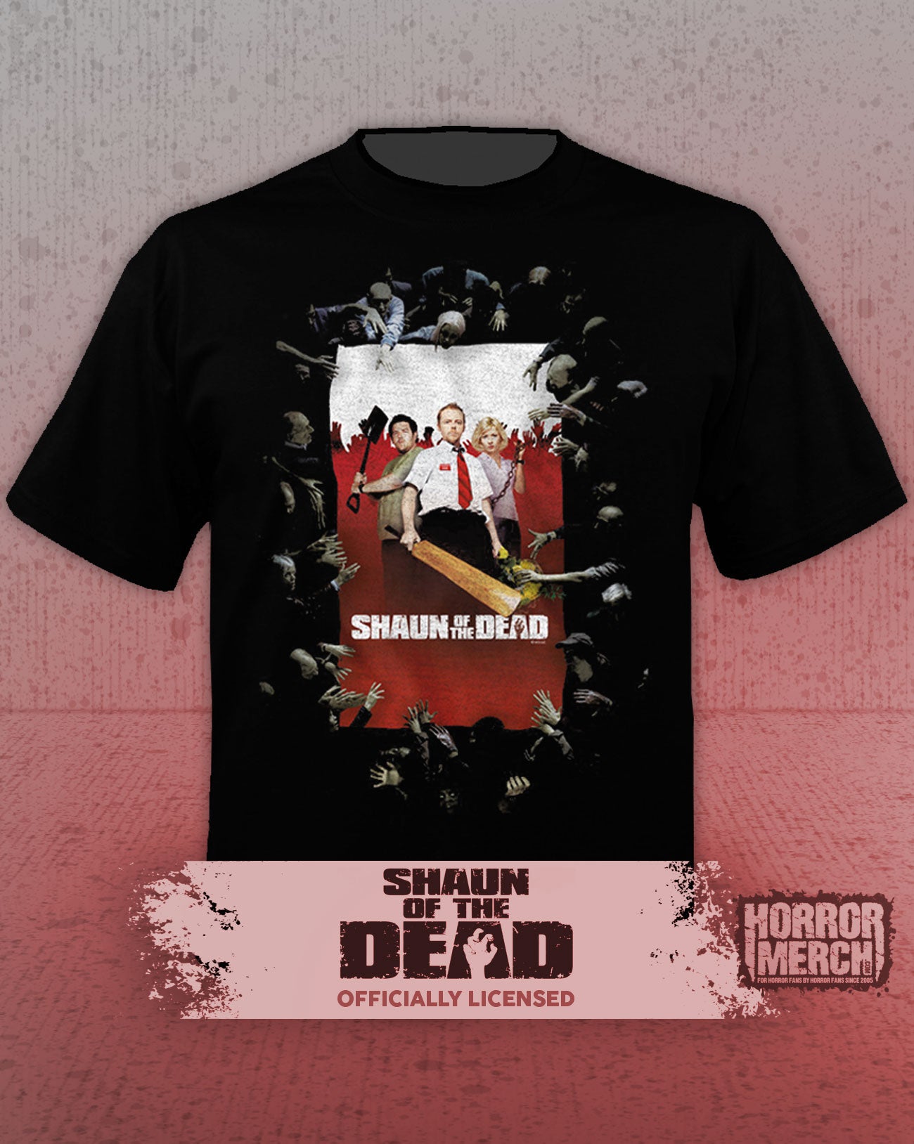 Shaun Of The Dead - Poster Mens Shirt