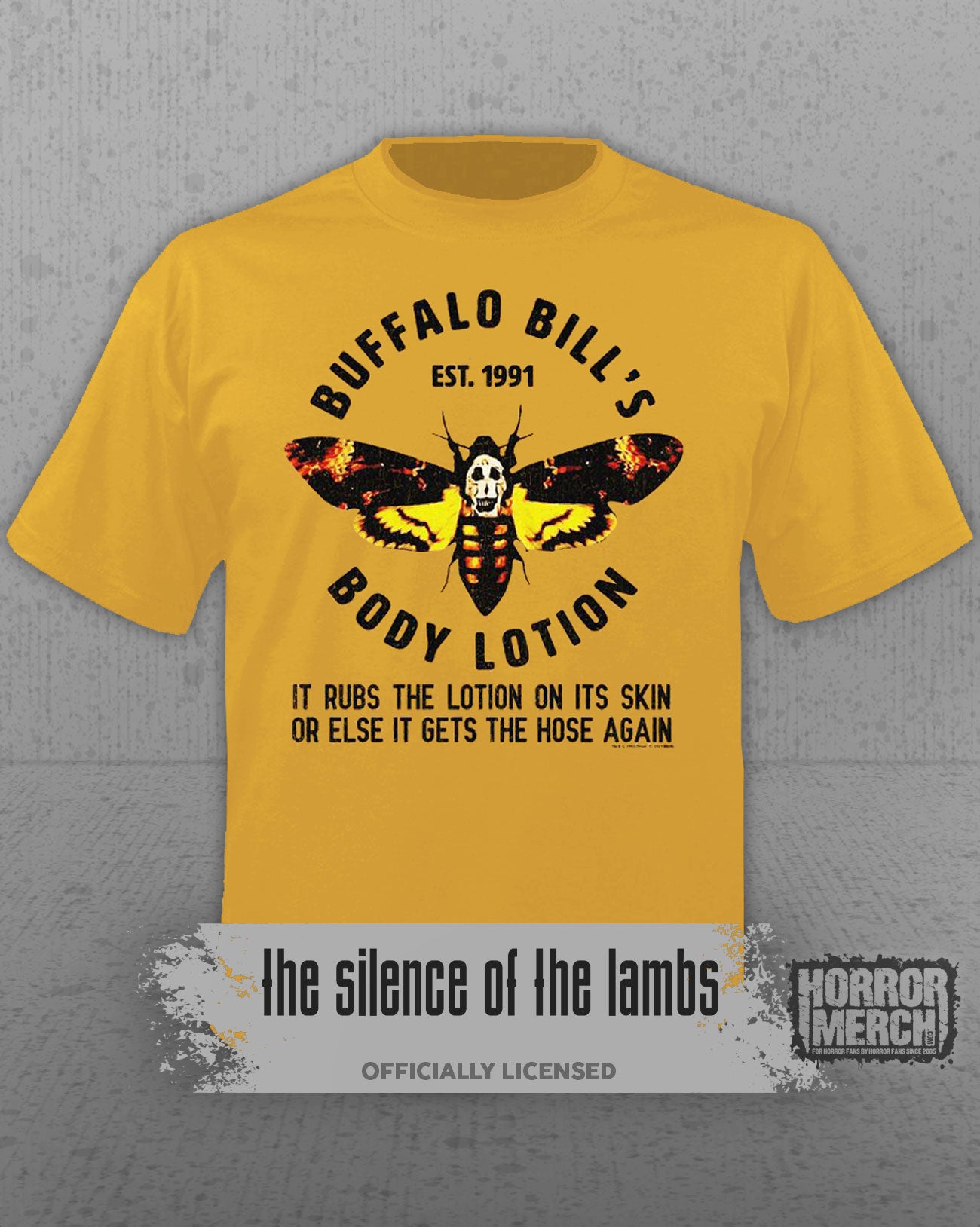 Silence Of The Lambs - Buffalo Bill Body Lotion Mens Shirt (Yellow)