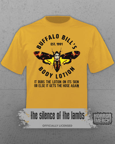 Silence Of The Lambs - Buffalo Bill Body Lotion Mens Shirt (Yellow)