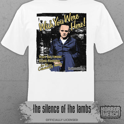 Silence Of The Lambs - Wish You Were Here Mens Shirt (White)