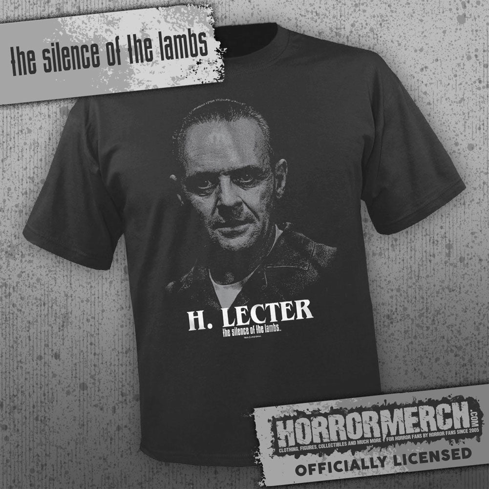 Silence Of The Lambs - Hannibal Portrait (Charcoal) [Mens Shirt]