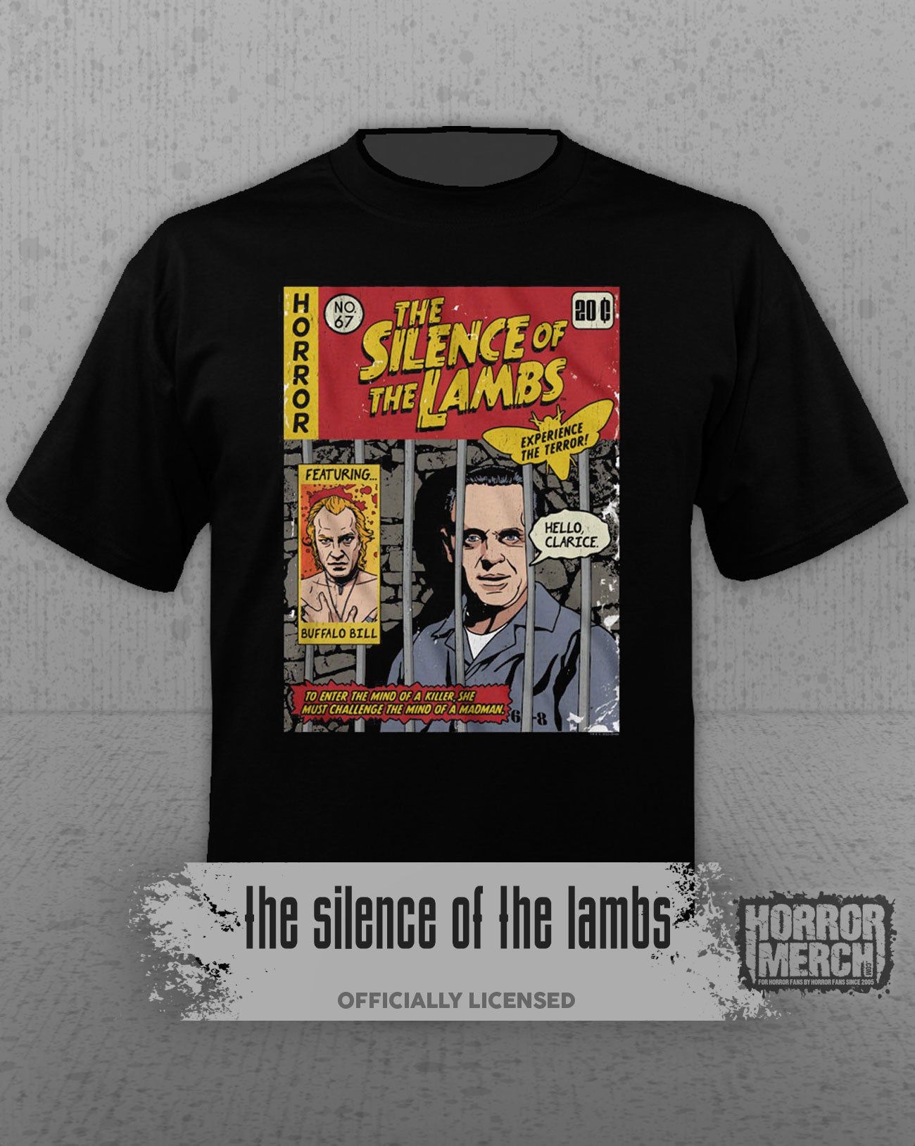 Silence Of The Lambs - Comic Mens Shirt