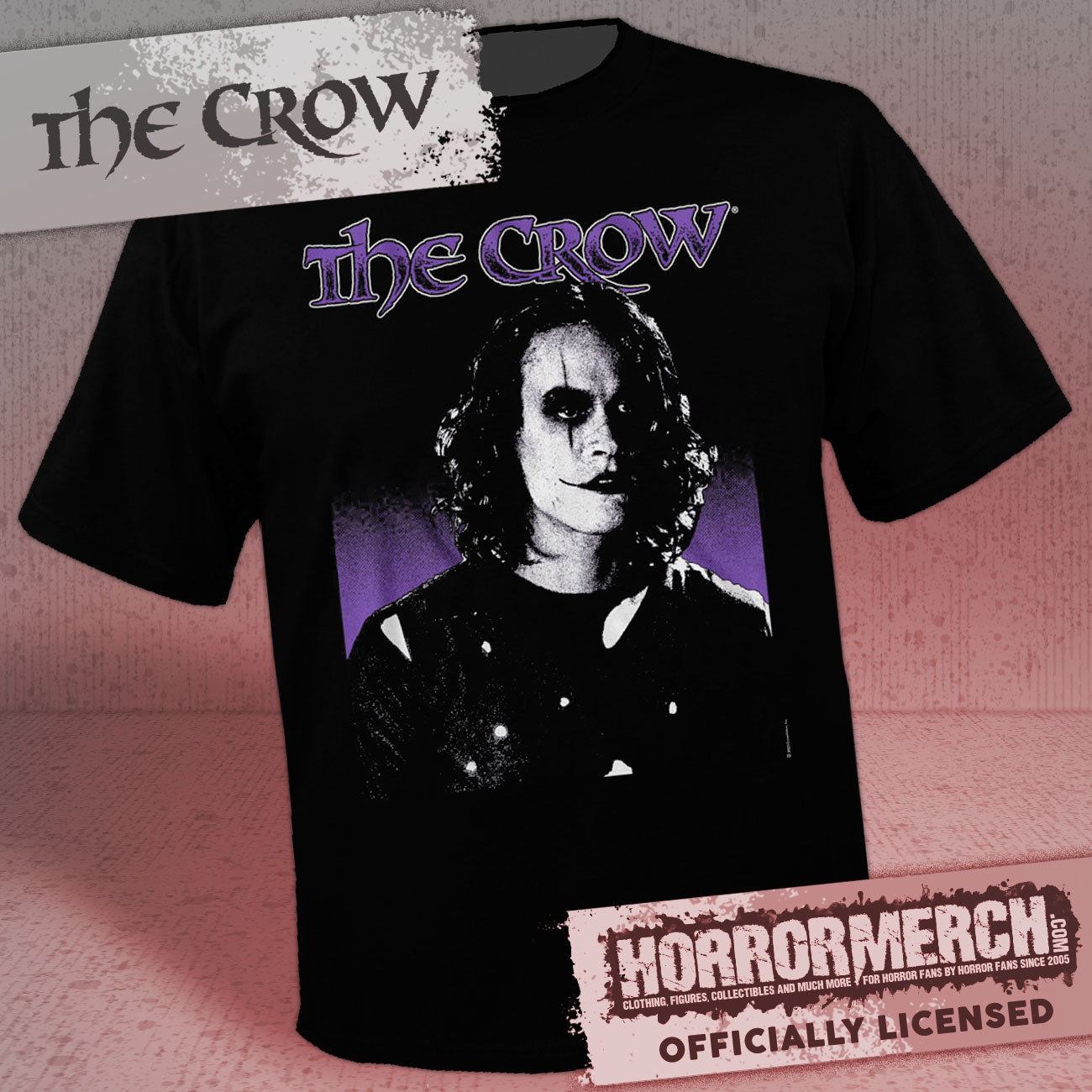 Crow - Close Up (Purple) Mens Shirt