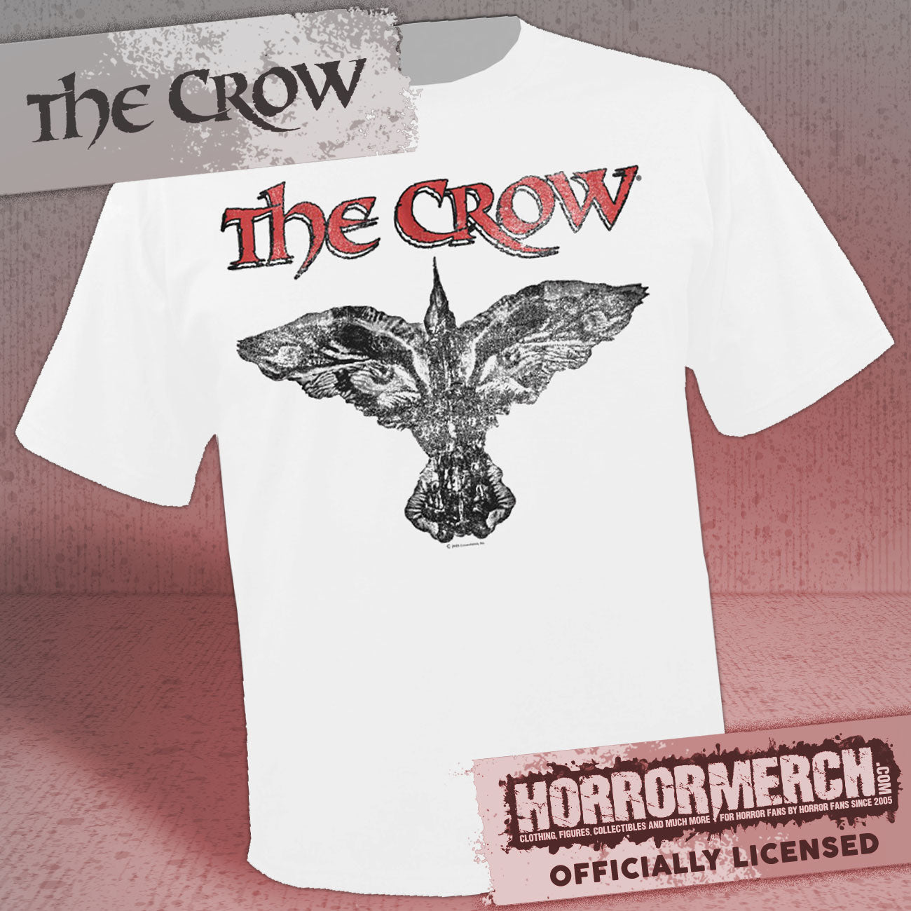 Crow - Logo (White) Mens Shirt