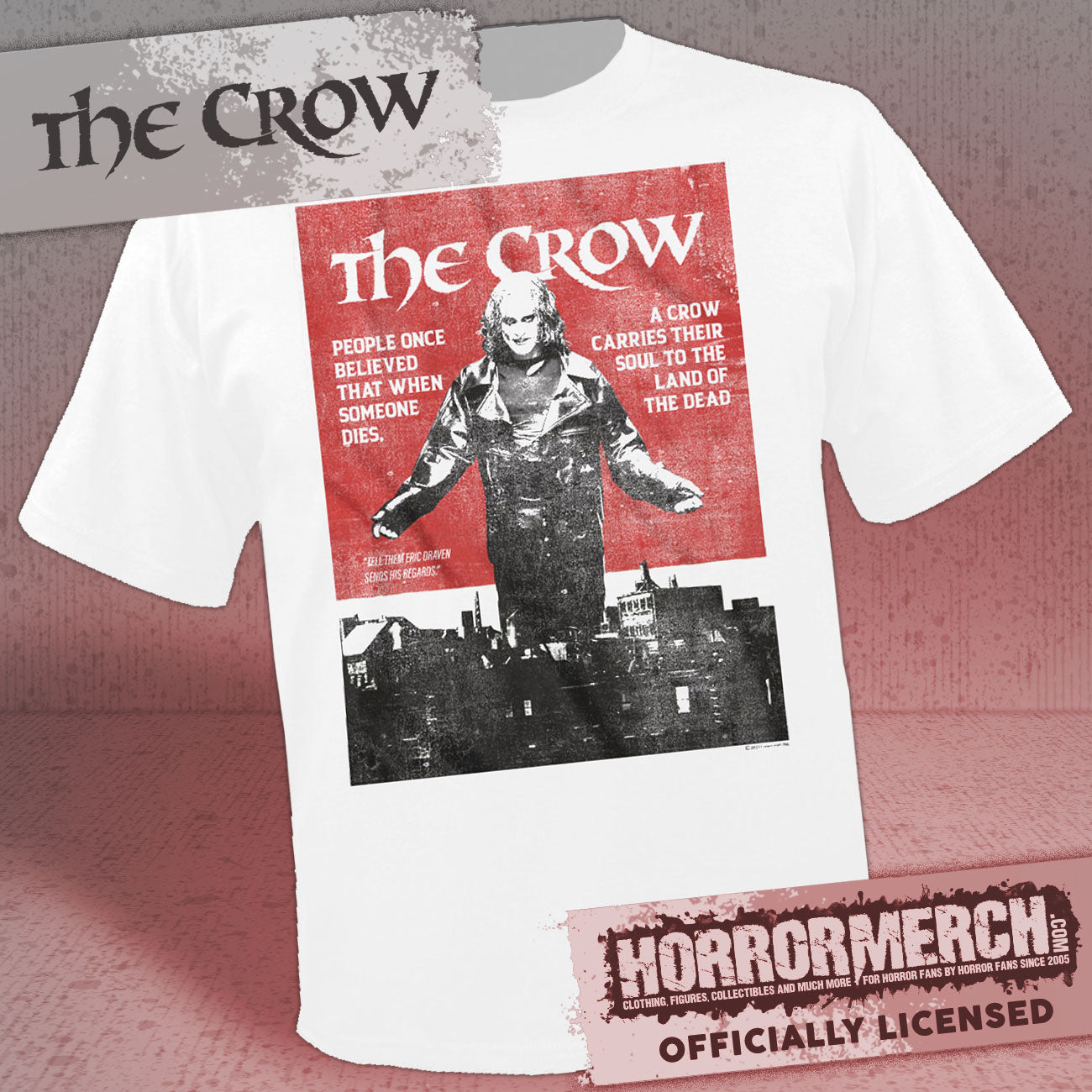 Crow - Carries Your Soul (White) Mens Shirt