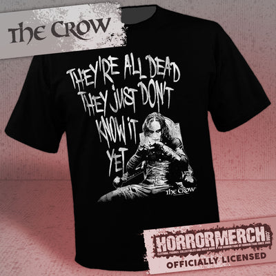 Crow - Theyre All Dead (White Text) Mens Shirt