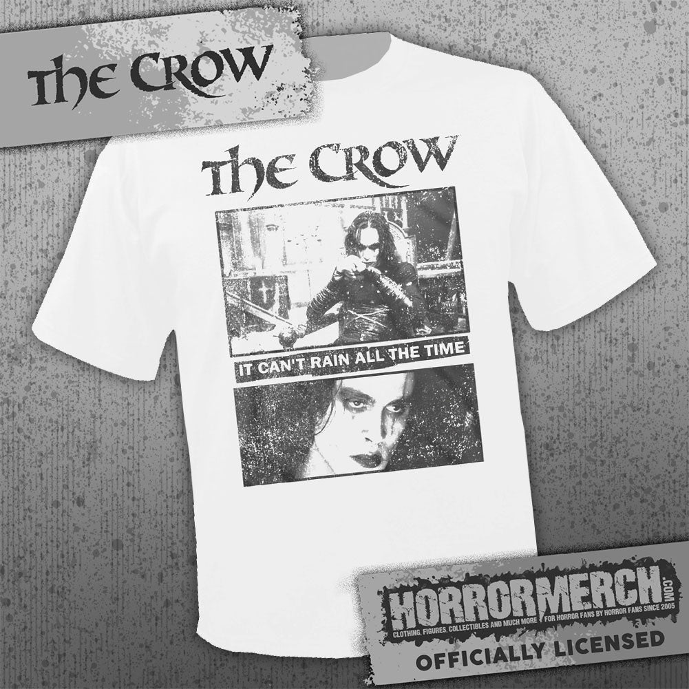 Crow - Can't Rain All The Time (White) Mens Shirt