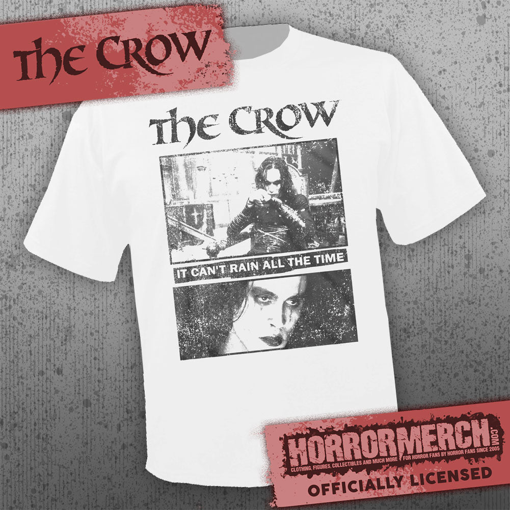 Crow - Can't Rain All The Time (White) Mens Shirt