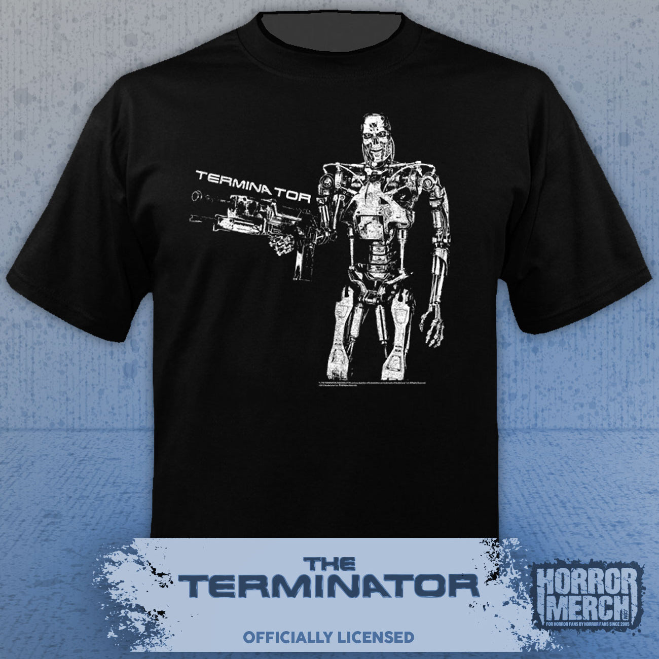 Terminator - Endoskeleton Gun Mens Shirt