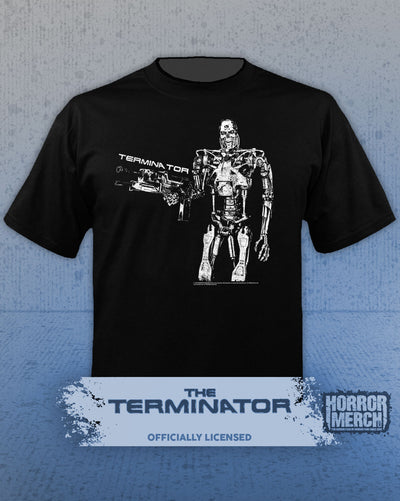 Terminator - Endoskeleton Gun Mens Shirt