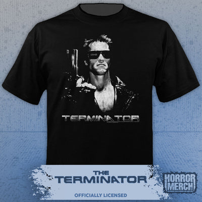 Terminator - BW Poster Mens Shirt