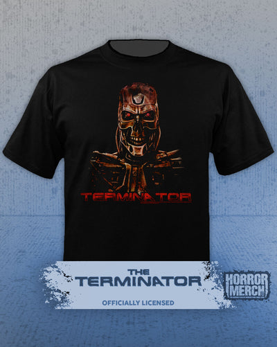 Terminator - Endoskeleton Red Logo Mens Shirt