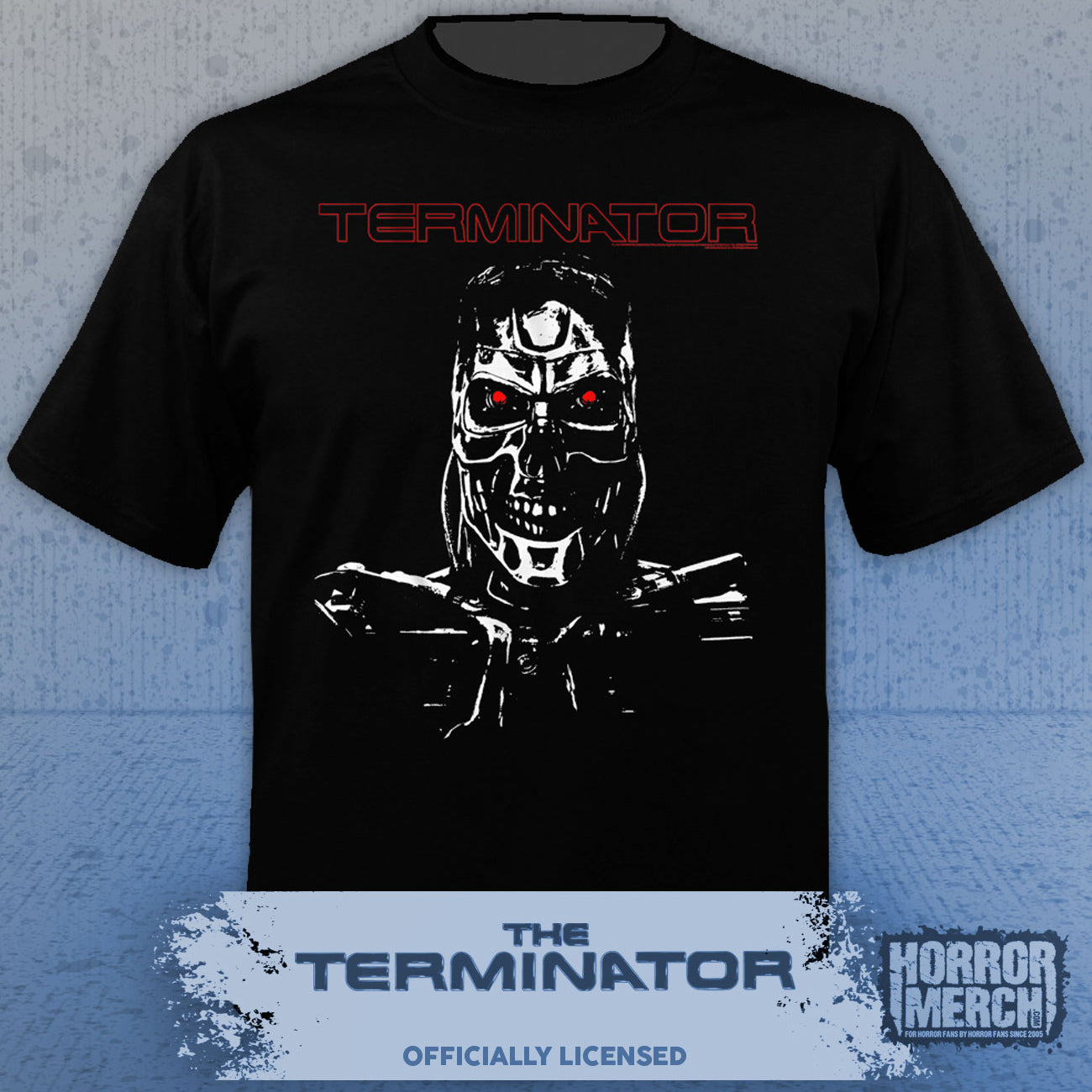 Terminator - Endoskeleton White Logo Mens Shirt