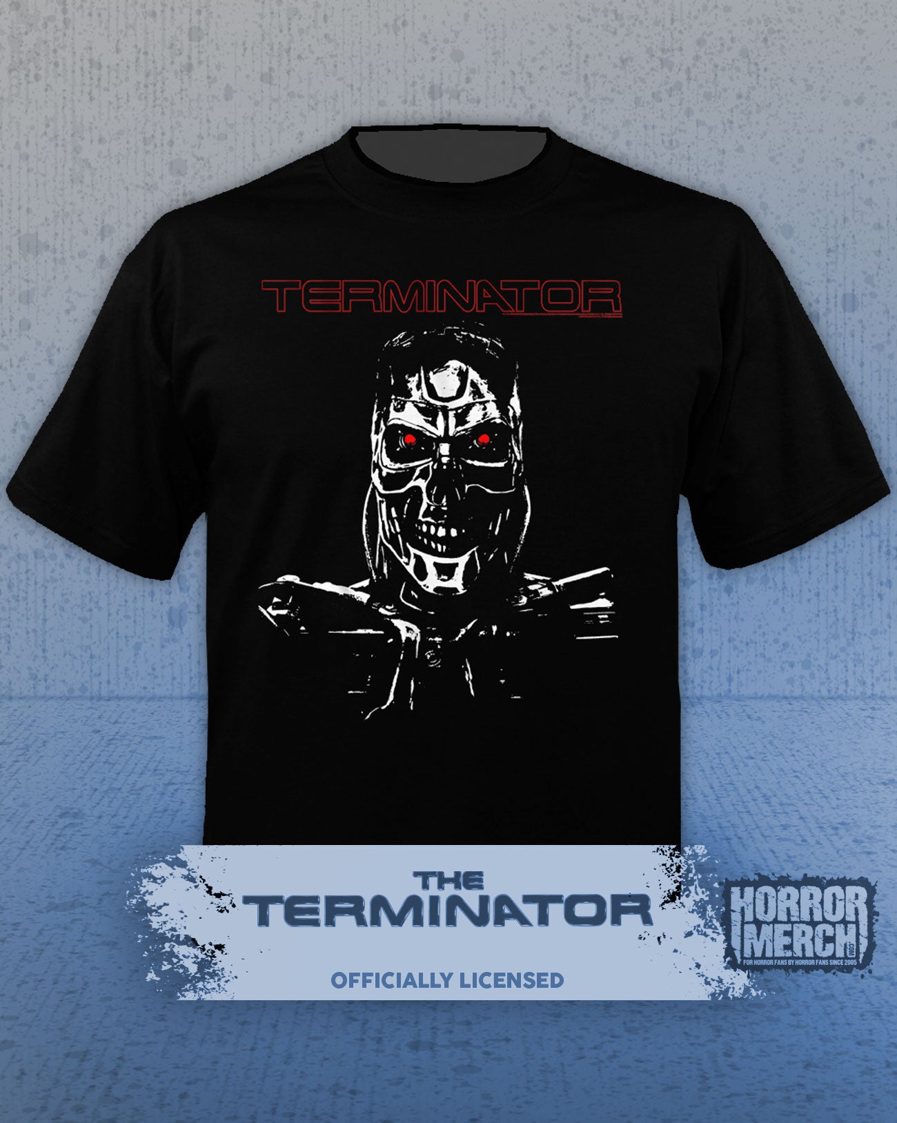 Terminator - Endoskeleton White Logo Mens Shirt