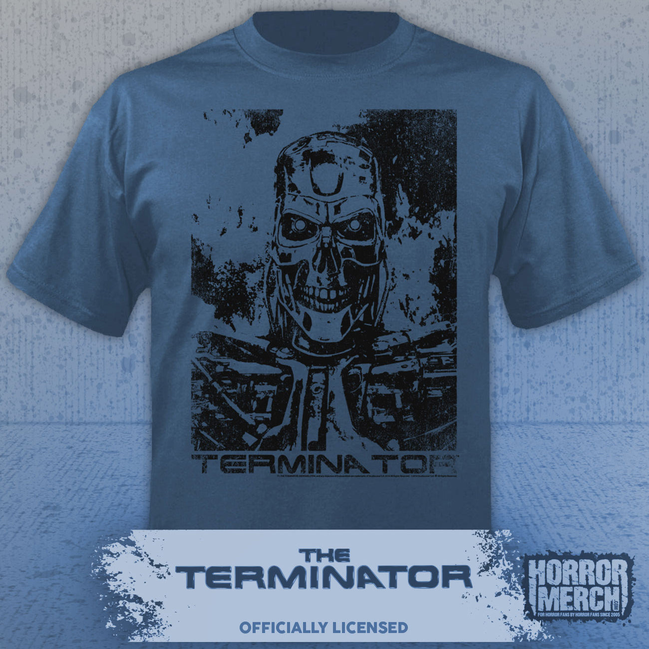 Terminator - Endoskeleton Mens Shirt (Blue)