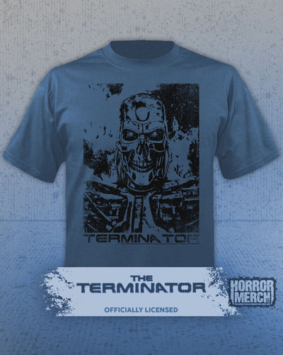 Terminator - Endoskeleton Mens Shirt (Blue)