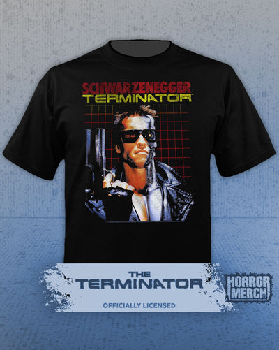 Terminator - Split Yellow Logo Mens Shirt