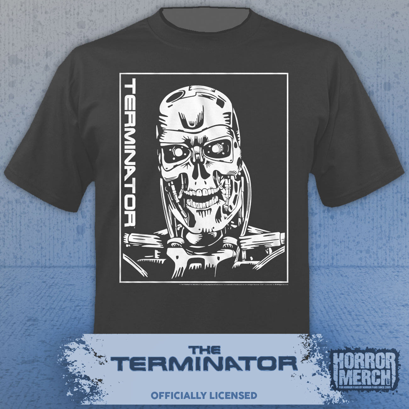 Terminator - Endoskeleton Mens Shirt (Gray)