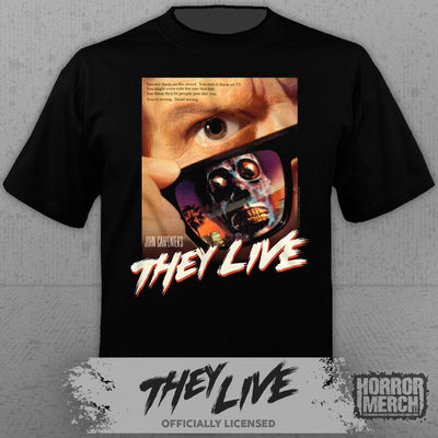 They Live - Poster Mens Shirt