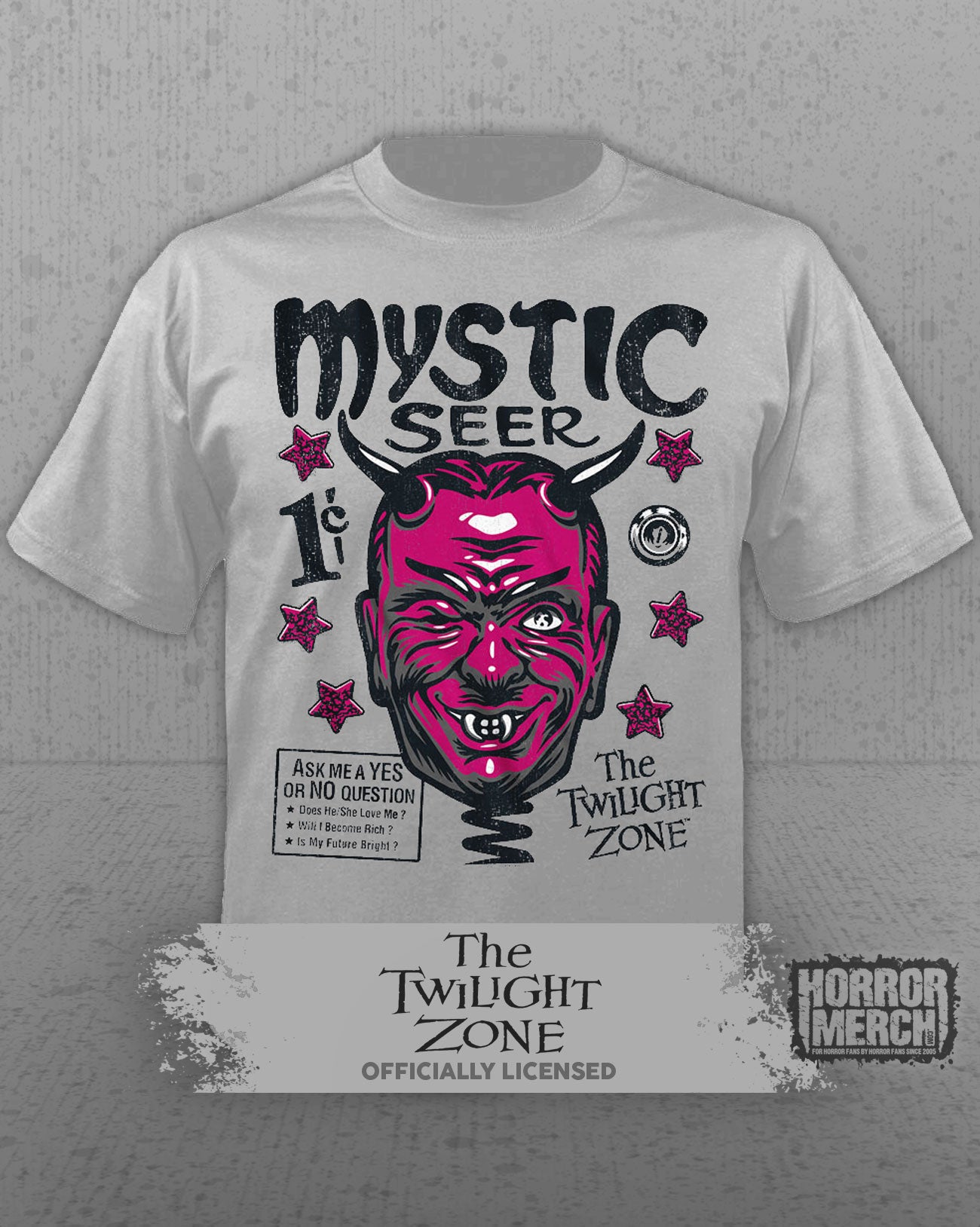 Twilight Zone - Mystic Seer Mens Shirt (Gray)
