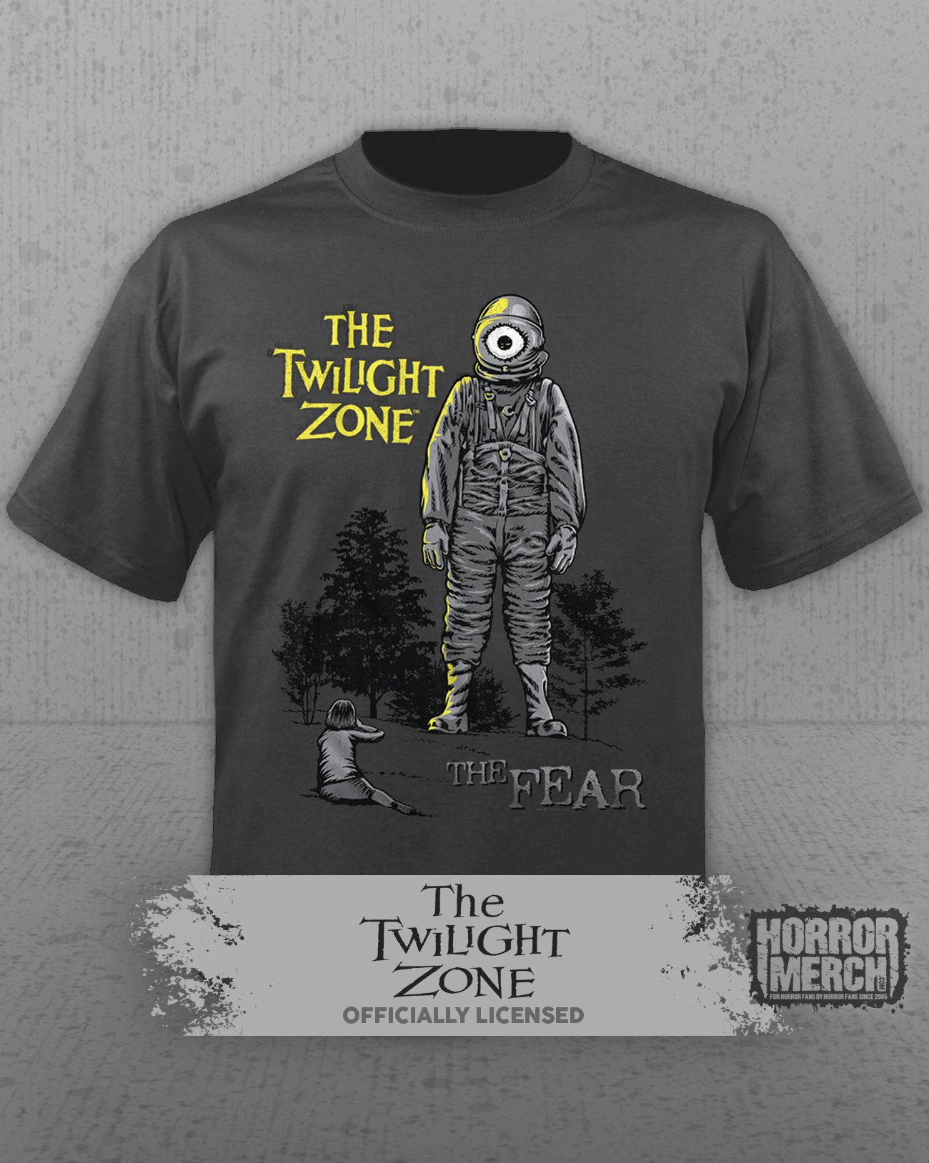 Twilight Zone - The Fear Mens Shirt (Gray)