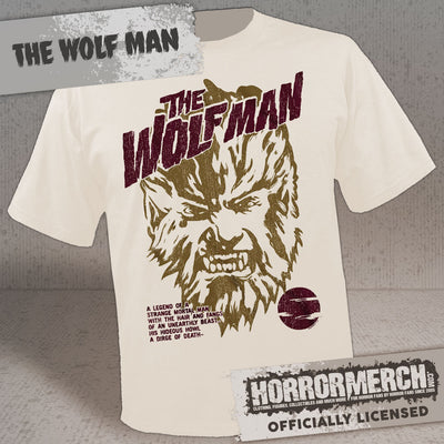 Wolfman - A Strange Mortal Man (Cream) Mens Shirt