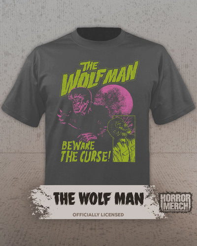 Wolfman -Beware The Curse Mens Shirt (Mineral Wash)